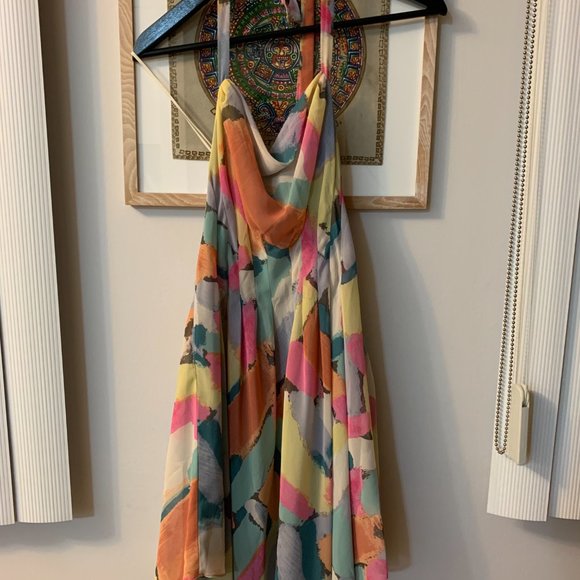 RACHEL ROY Multi-coloured halter style dress - Picture 3 of 4